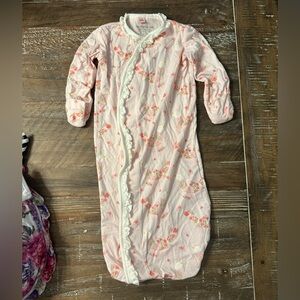 Magnetic Me pink and white ruffle baby gown